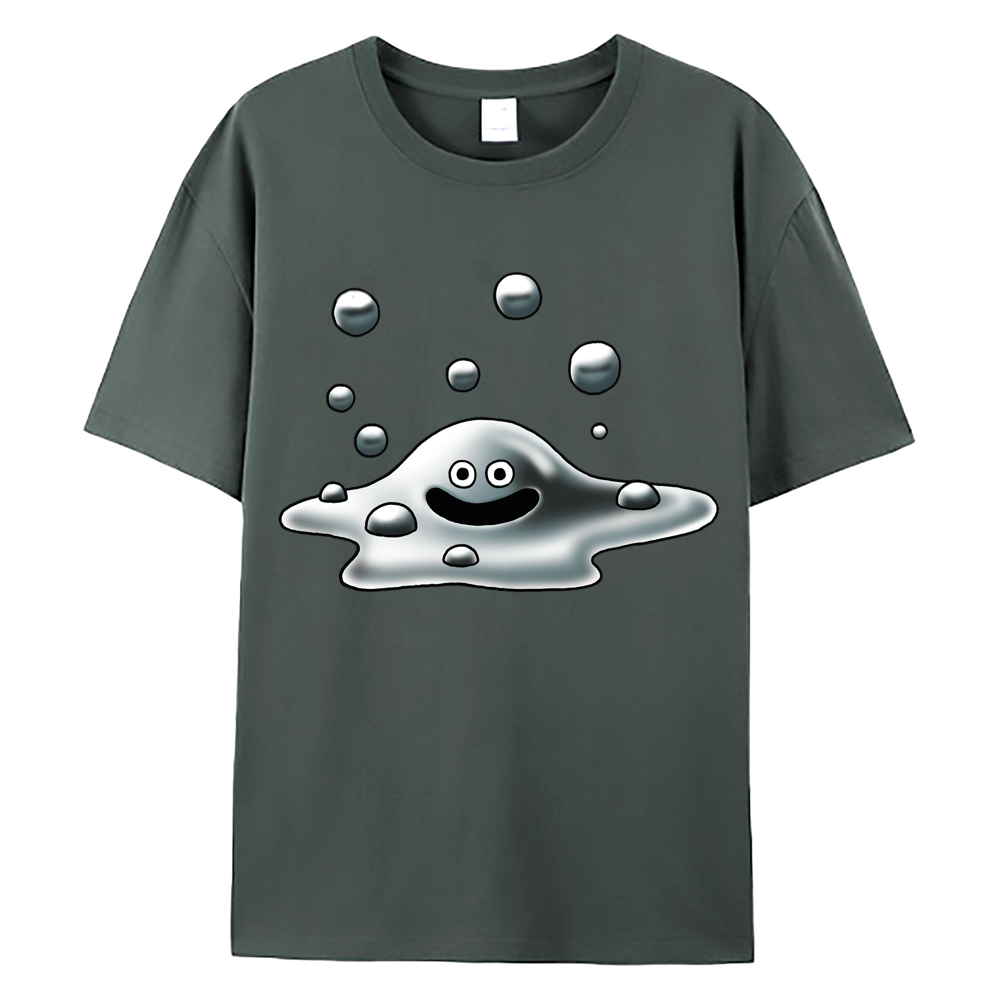 （画像用） ドラゴンクエスト Doragon Kuesuto Dragon Quest 綿100％ メンズ半袖Tシャツ｜肌触りやわらか＆通気性